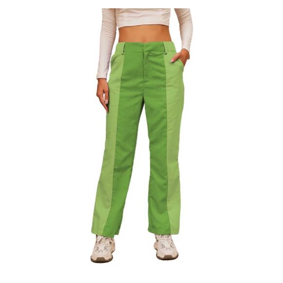 No Brand Pants - Green Women Corduroy Pants Size Small